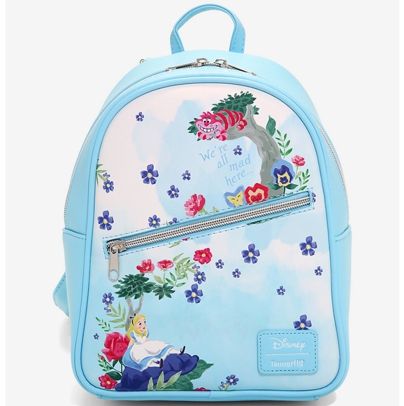 Loungefly Handbags - Loungefly alice in wonderland watercolor  mini backpack